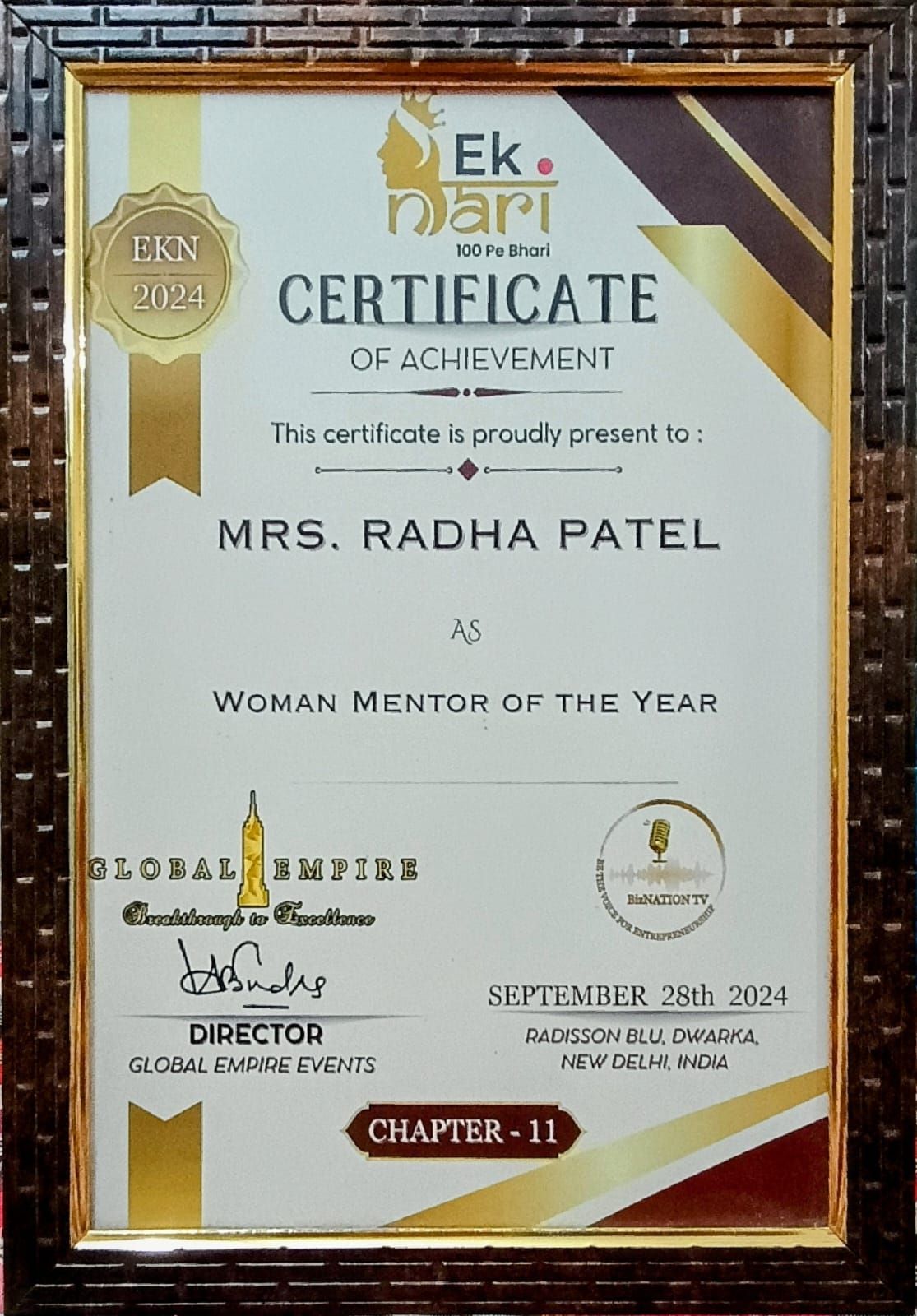 Women Mentor of the year 2024